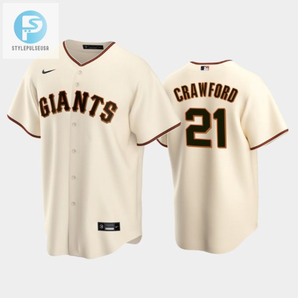 Get Creamed 202223 Giants Reggie Crawford 21 Jersey stylepulseusa 1