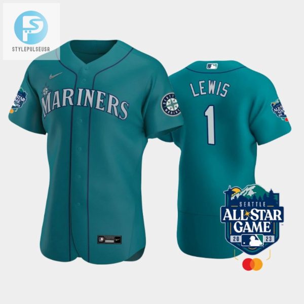 Snag Kyle Lewis 23 Aqua Jersey Be The Coolest Allstar stylepulseusa 1