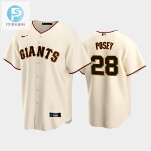 Score Big In Style 28 Buster Posey Cream Giants Jersey stylepulseusa 1 1