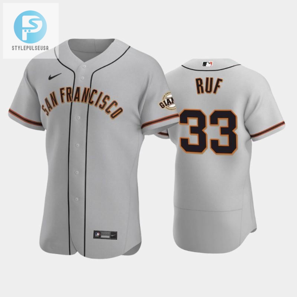 Get Ruf And Ready 33 Gray Giants Jersey For Sale