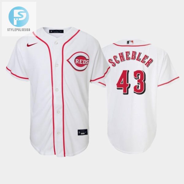 Get Scheblasted Kids Reds 43 Jersey Home White Fun stylepulseusa 1