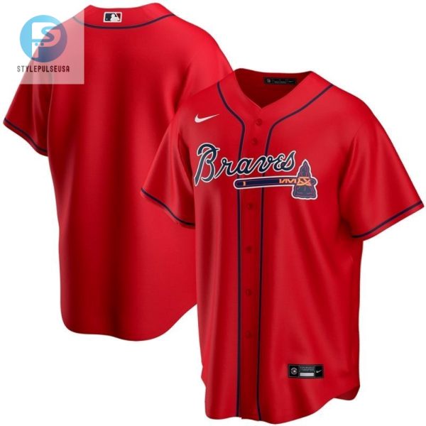 Score Big Laughs Atlanta Braves 2020 Red Fan Jersey stylepulseusa 1