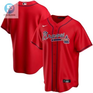 Score Big Laughs Atlanta Braves 2020 Red Fan Jersey stylepulseusa 1 1