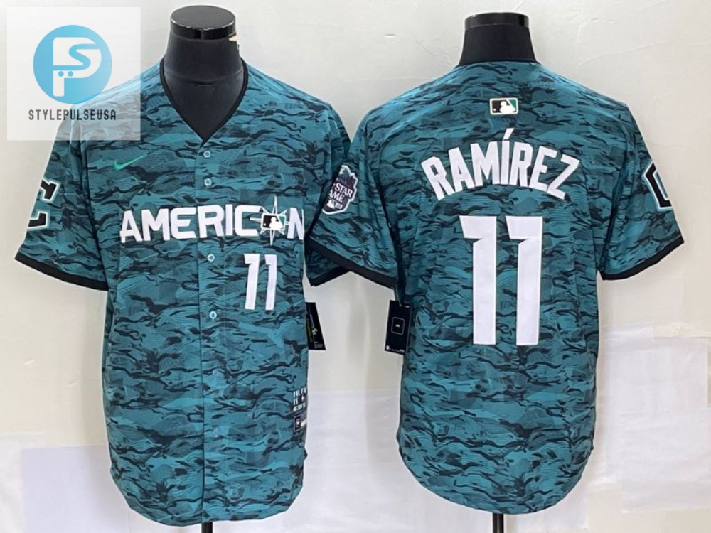 Score Big 11 Jose Ramirez Teal Jersey All Star Swag 2023 stylepulseusa 1