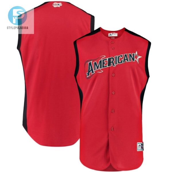 Score Big Laughs Custom Red Mlb All Stars Jersey stylepulseusa 1