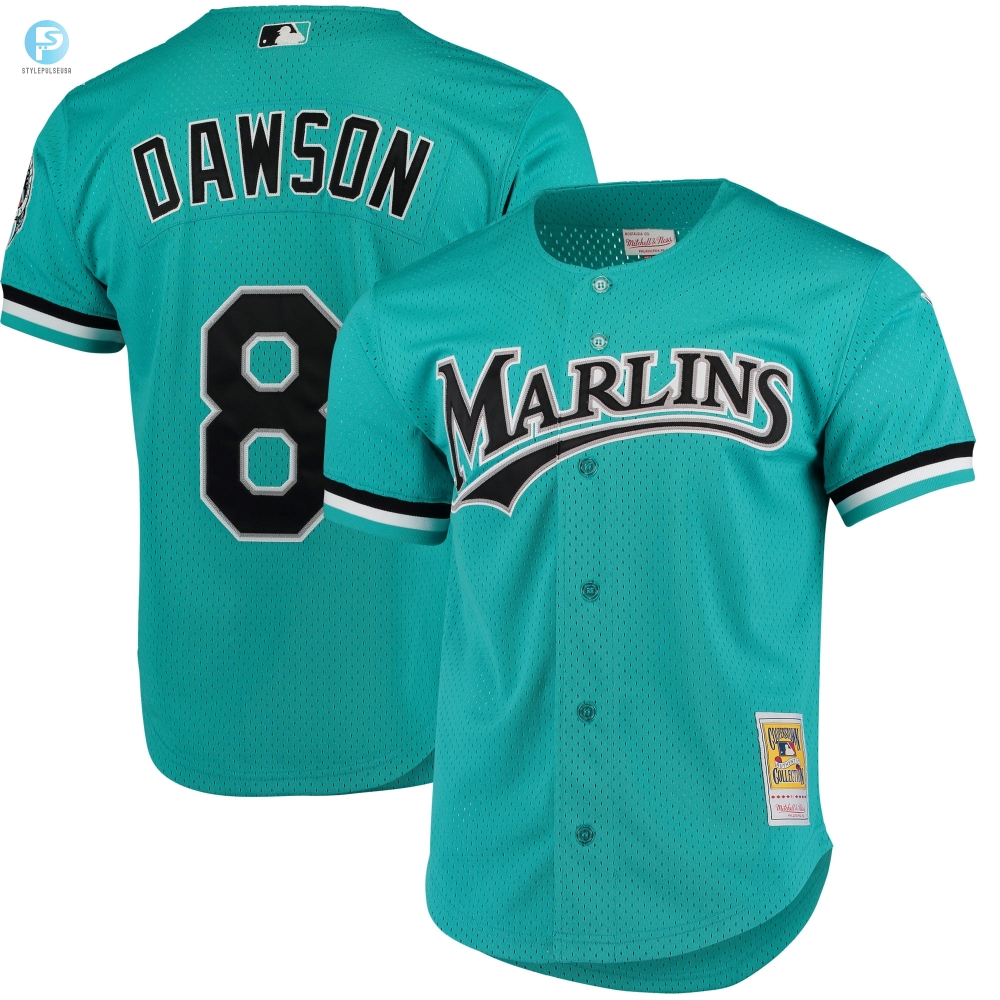 Andre Dawson Teal Marlins Jersey  Look Fly Not Fishy