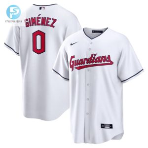 Score Big Laughs With Andres Gimenez Guardians Jersey White stylepulseusa 1 1