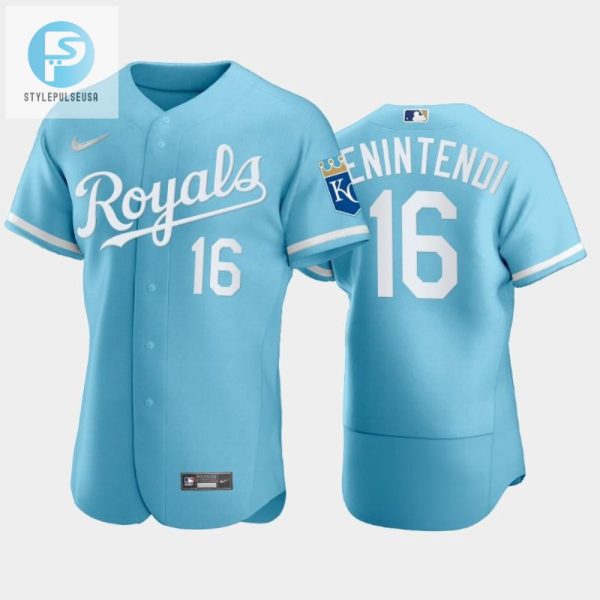 Score Big Benintendi 16 Royals Powder Blue Jersey 2223 stylepulseusa 1