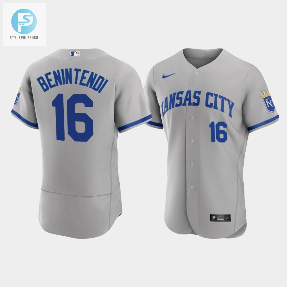 Benintendi Gray Jersey Royals Road Swagger With A Smile