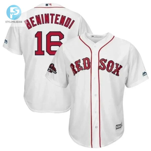 Snag Benintendis Epic 2018 Red Sox Jersey Own History stylepulseusa 1