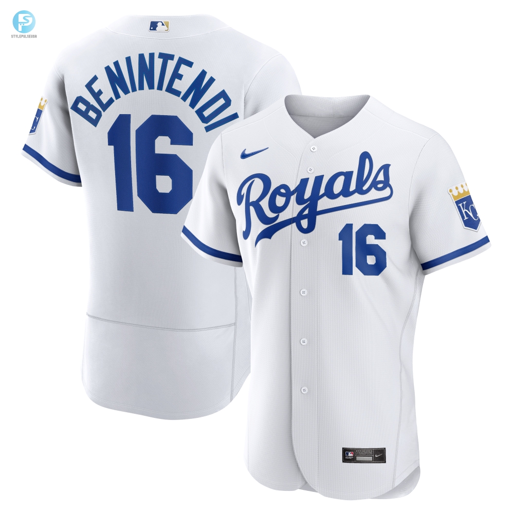 Get Benintendified Authentic Royals Jersey  Wear White Right