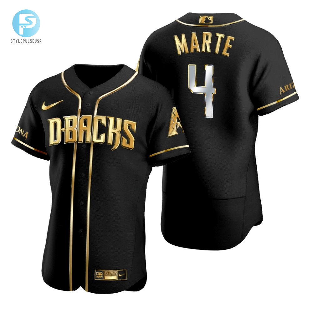 Hit A Homer In Style Walker 4 Dbacks Black Gold Jersey