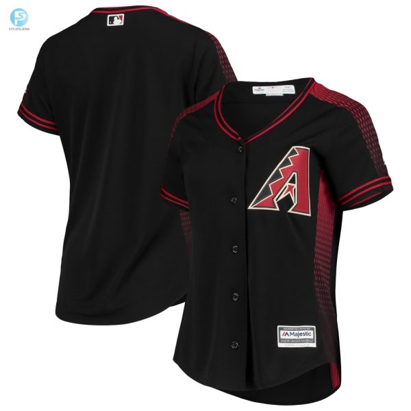 Funny Chic Womens Dbacks Alt Black Jersey Get It stylepulseusa 1