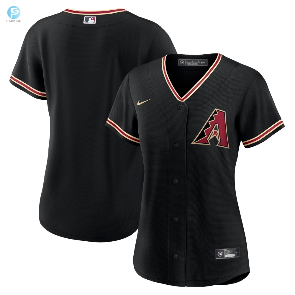 Rock The Dbacks Look Womens Black Mlb Jersey  Fierce  Fun