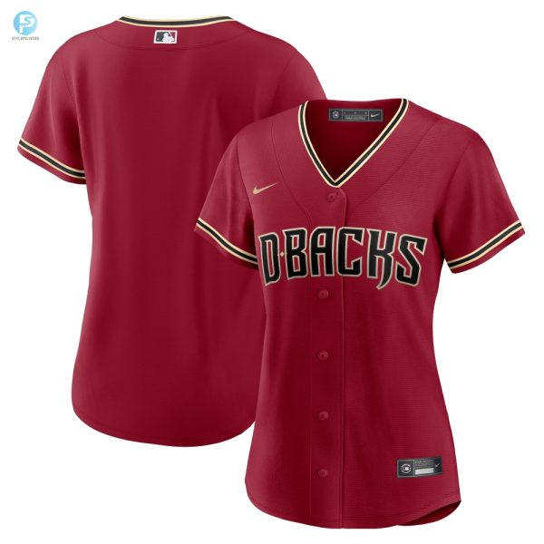 Hit A Home Run In Style Funny Dbacks Womens Red Jersey stylepulseusa 1