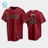 Snag Druw Jones Dbacks Red Jersey Shine Like A Diamond stylepulseusa 1