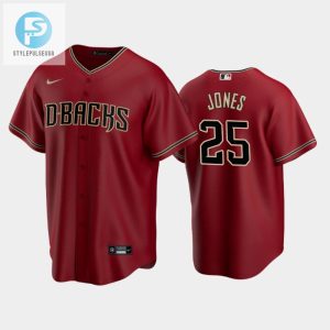 Snag Druw Jones Dbacks Red Jersey Shine Like A Diamond stylepulseusa 1 1