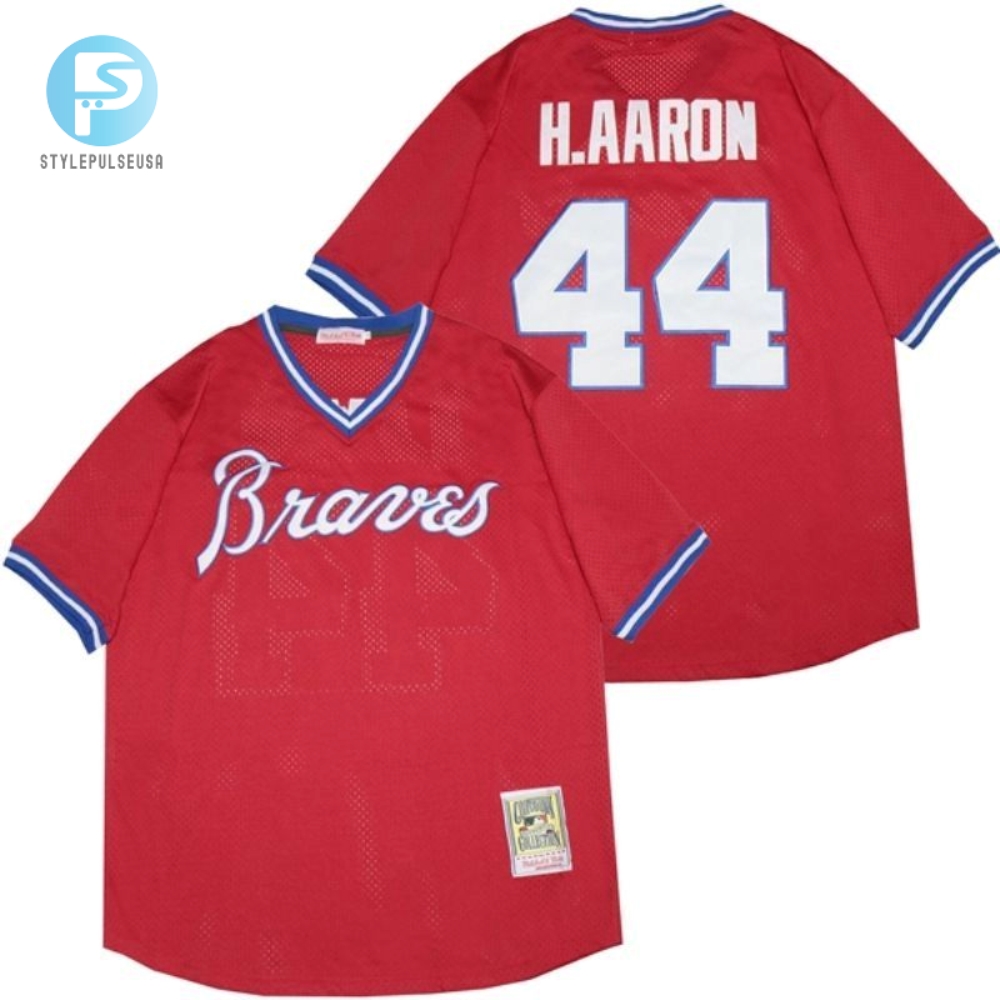 Hit Homers In Style Hank Aarons Iconic 44 Braves Jersey