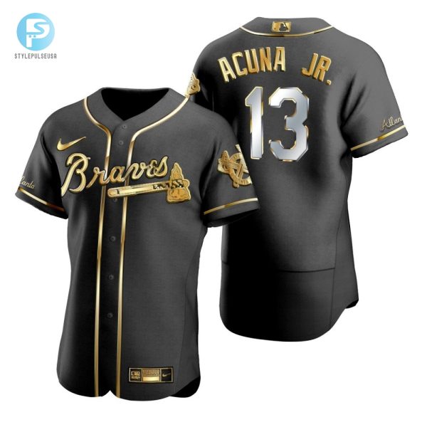 Snag Braves Acuna 13 Golden Edition Jersey Fantastic Gift stylepulseusa 1 1