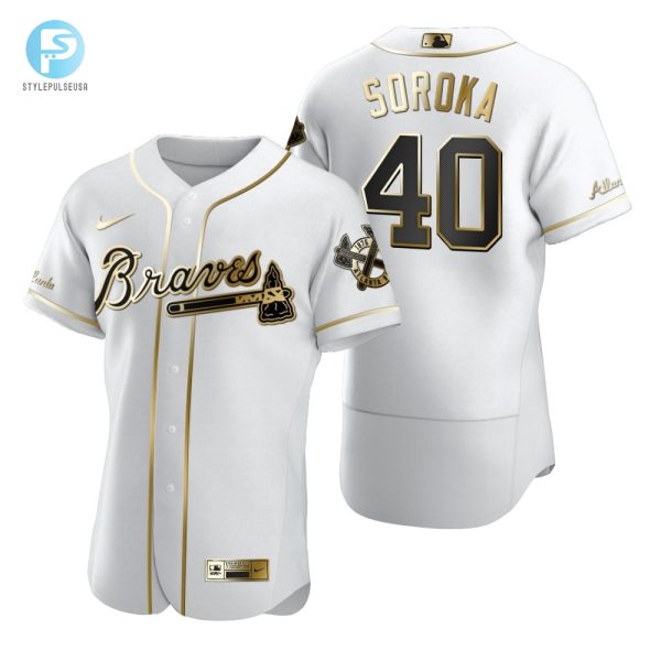 Score Big Mike Soroka 40 Braves Jersey Go Golden stylepulseusa 1