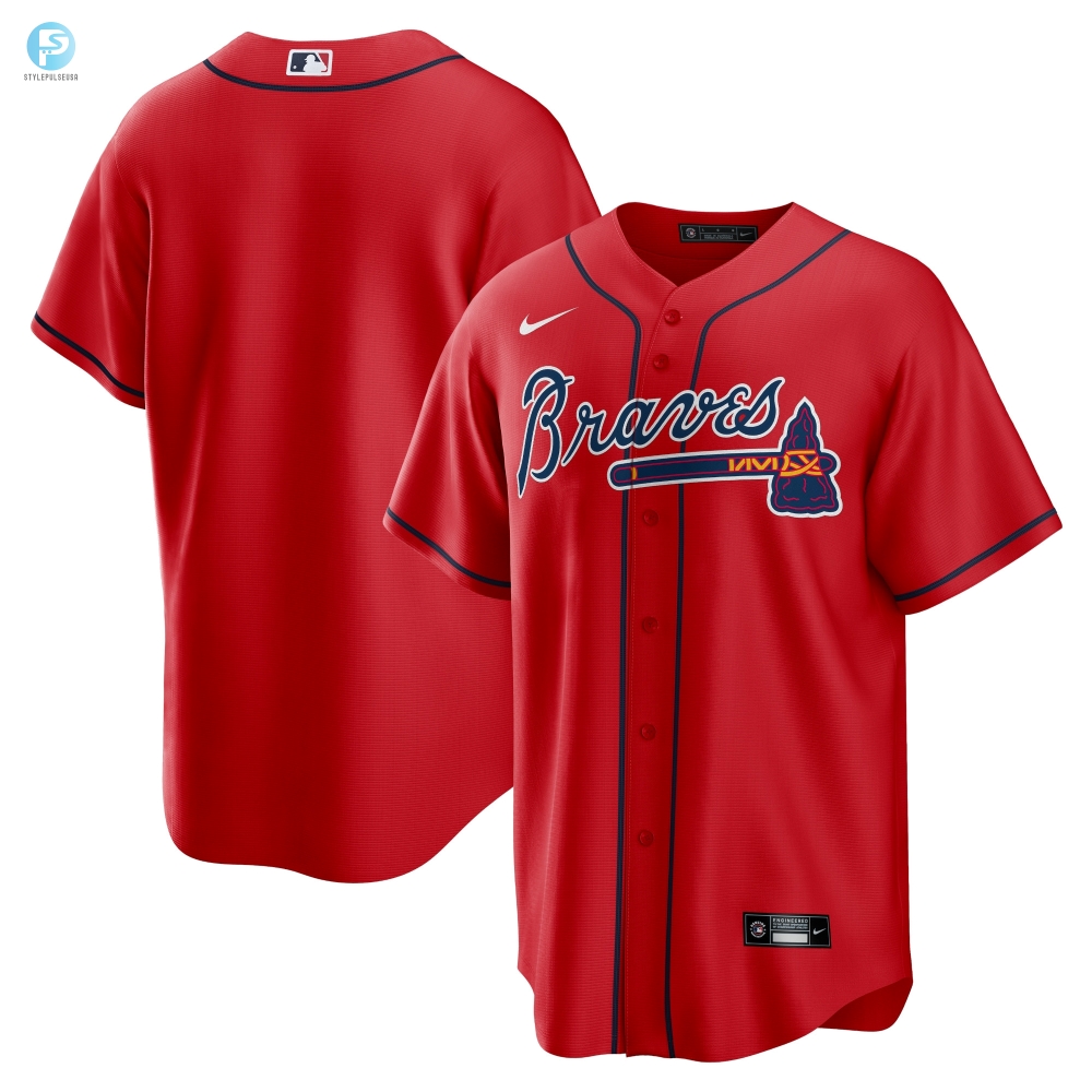 Get Brave Atlanta Braves Red Alt Jersey  Go Bold Or Go Home