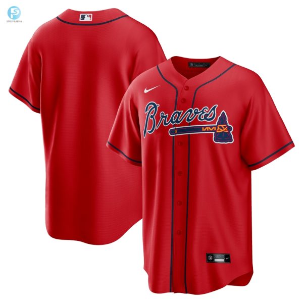 Rock The Ted In Red Braves Alt Jersey Standout Fan Gear stylepulseusa 1