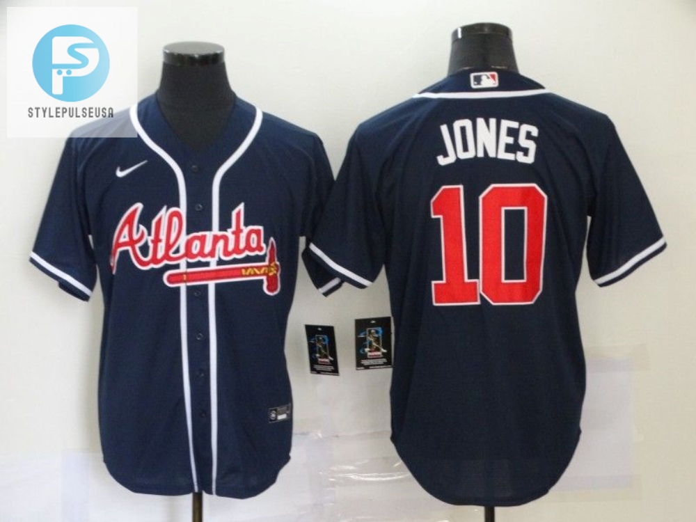 Swingin In Style Chipper Jones 10 Atlanta Braves Jersey