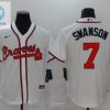 Score Laughs With Dansby Swanson 7 Braves 2020 Jersey stylepulseusa 1