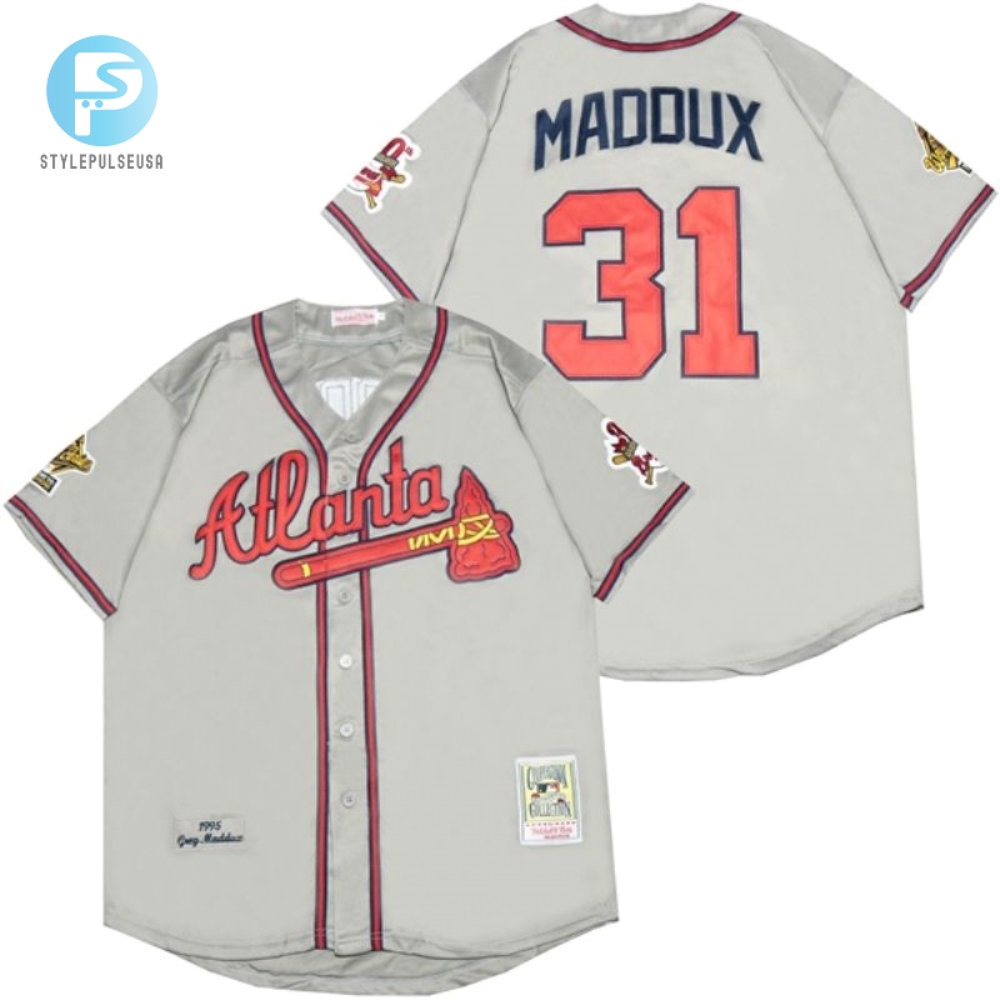 Pitch Perfect Get Maddux 31 Braves Jersey  Laugh