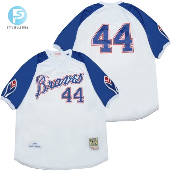 Knock Em Outta The Park Hank Aaron Braves 20 Jersey stylepulseusa 1