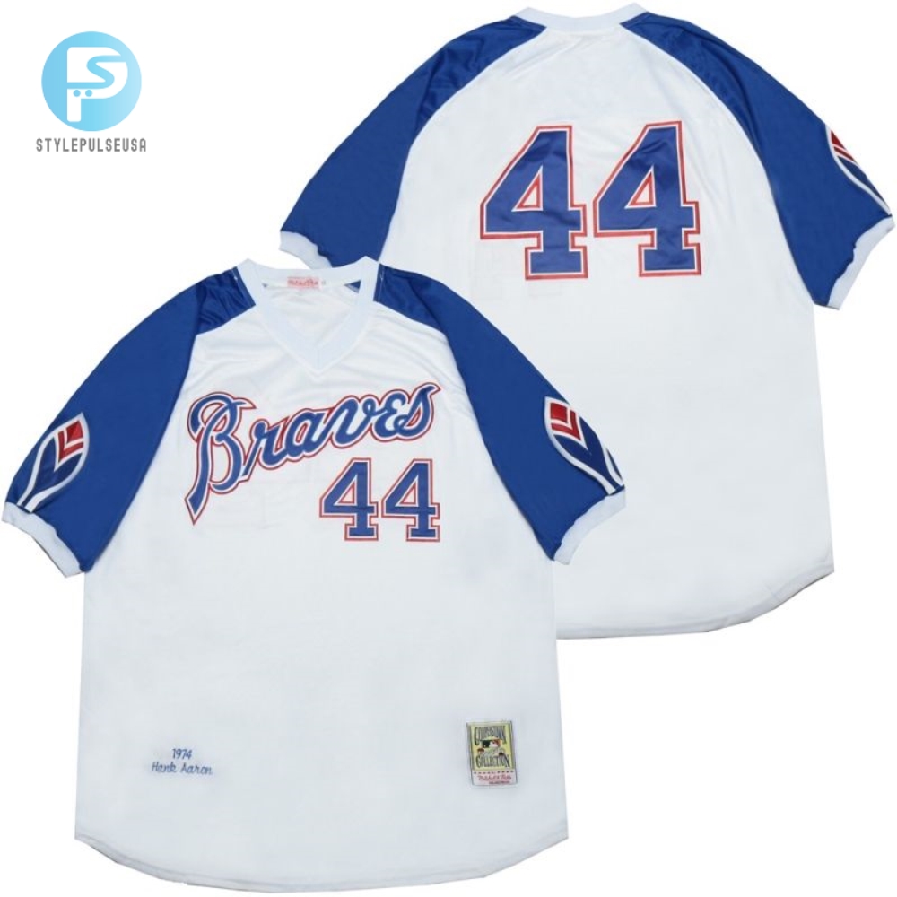 Knock Em Outta The Park Hank Aaron Braves 20 Jersey