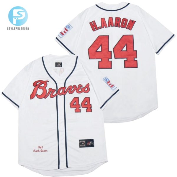 Hank Aaron Braves 44 2020 Jersey Hit History In Style stylepulseusa 1