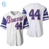 Hammer Time Rock The Hank Aaron 44 Braves Jersey stylepulseusa 1