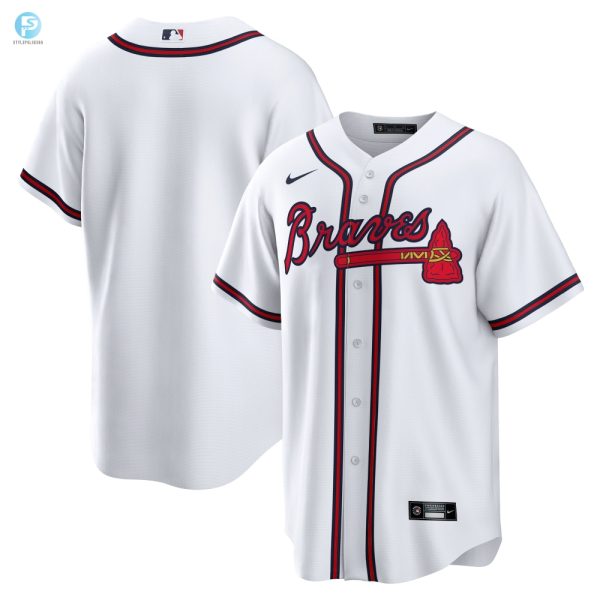 Step Up To Bat In Style Funny Braves Home Jersey White stylepulseusa 1 1