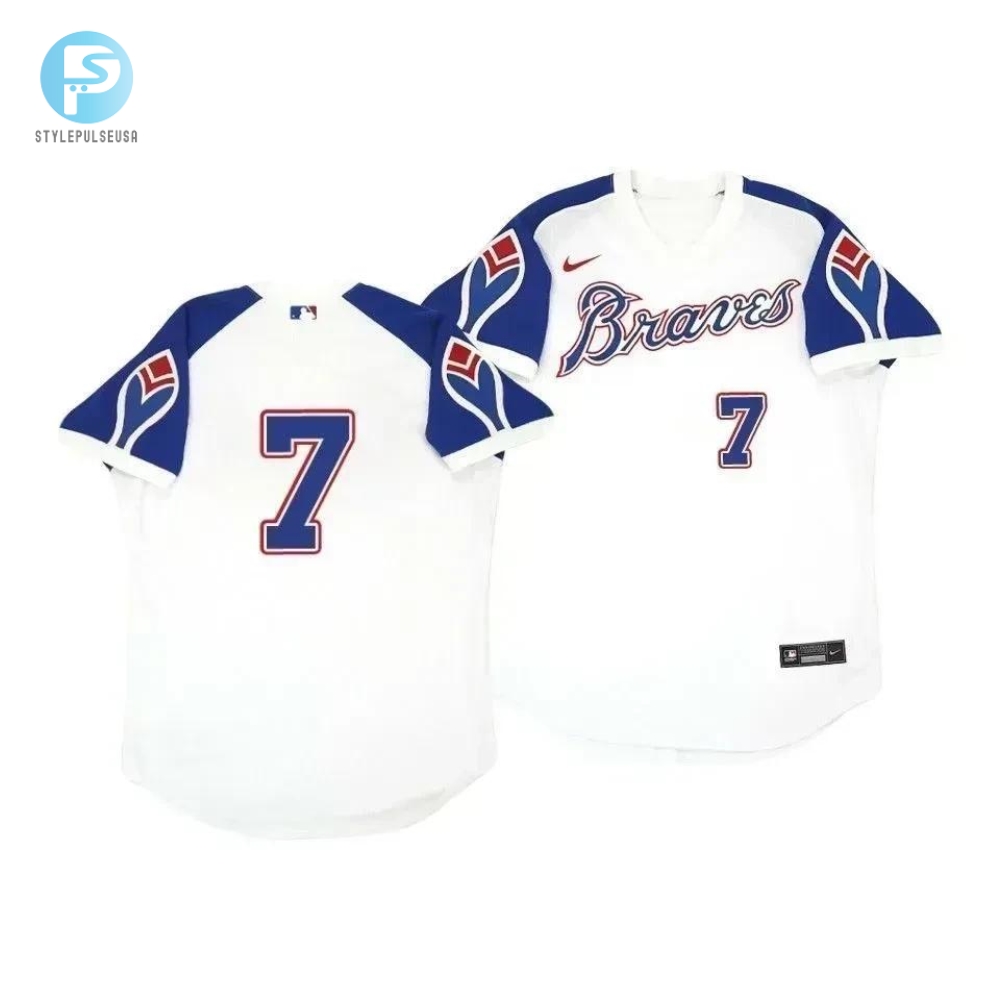 Go Retro And Get Swanson 7 Fun Braves Throwback Jersey