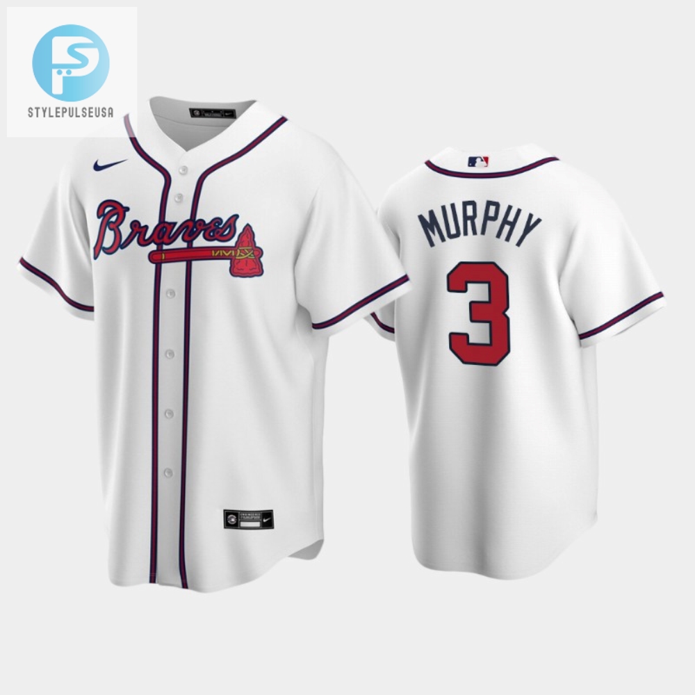 Snag Owen Murphys Stylish Braves Jersey  Home Run In White