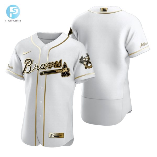 Score Big Laughs Braves Golden White Jersey Gift stylepulseusa 1