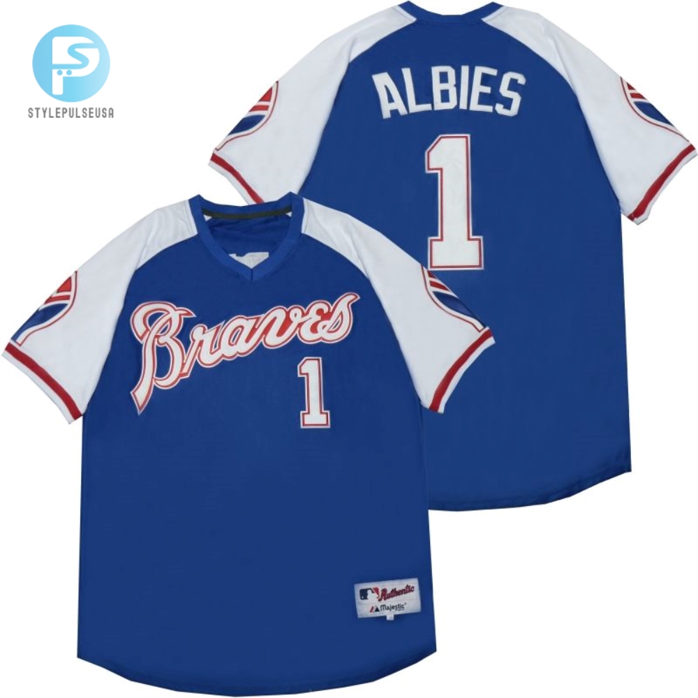 Get Jazzy With Ozzie Braves 1 Navy Jersey Fun