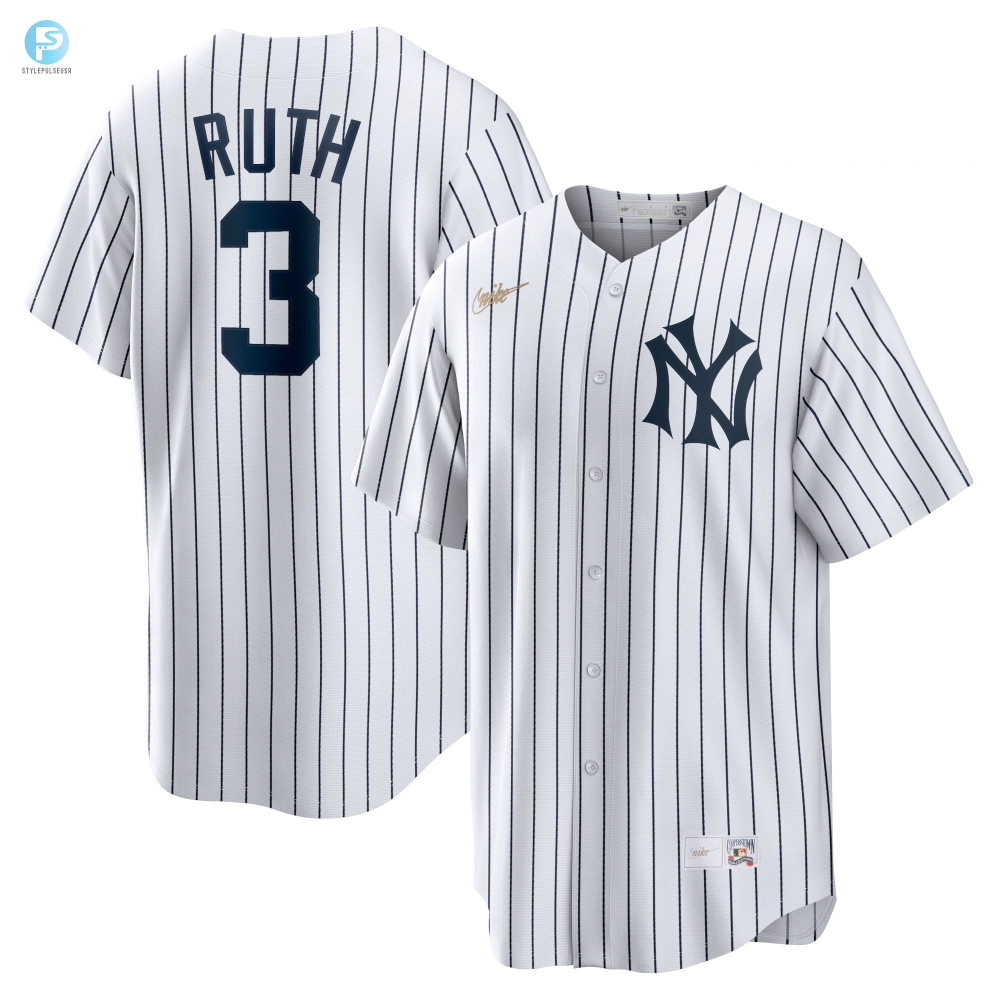 Get Ruthd Iconic Yankees Jersey  Home Run Style