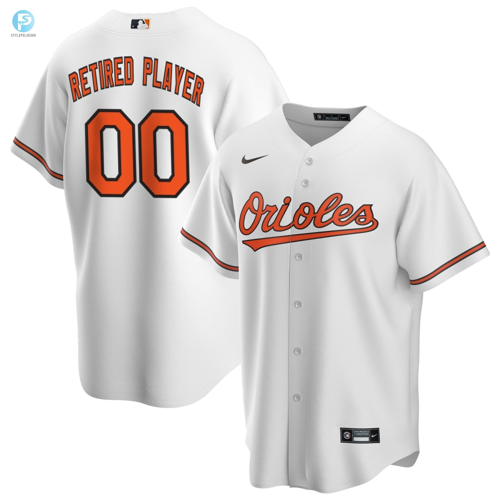 Get Retired Baltimore Orioles Custom Jersey Funnies  White