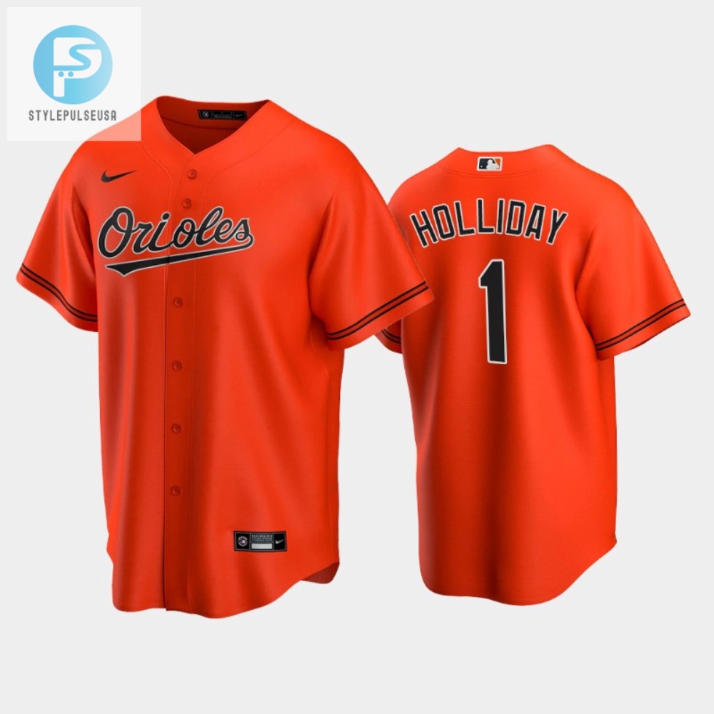 Get Drafted Hollidays Orioles Orange Jersey  A Real Catch