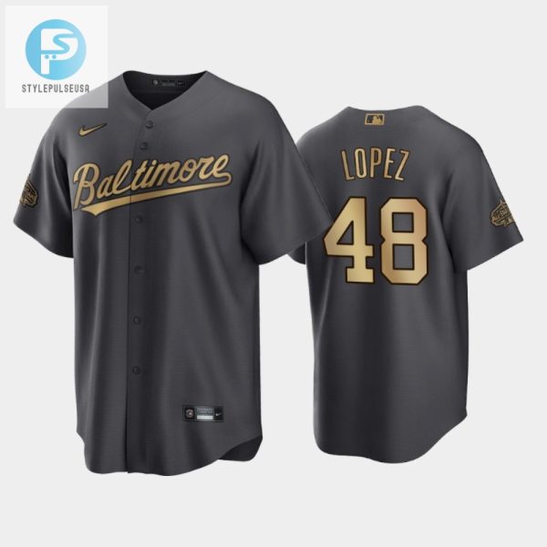 Be An Mvp Snag Jorge Lopezs Charcoal Orioles Jersey Now stylepulseusa 1