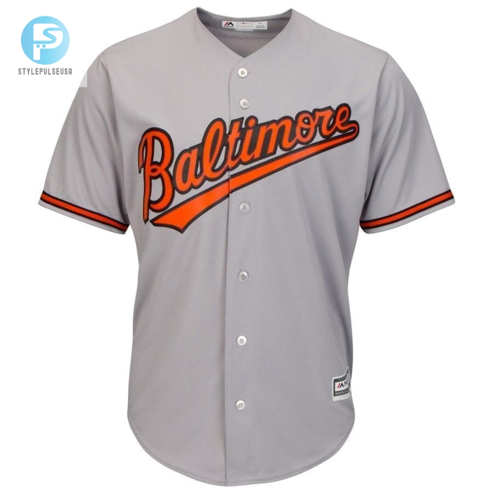 Get Your Gray On Baltimore Orioles Cool Base Jersey Fun