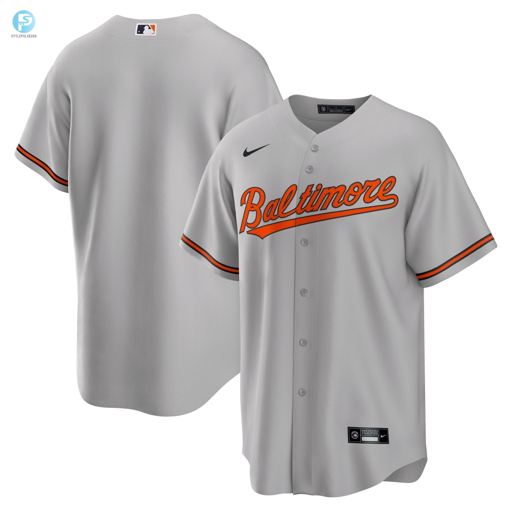 Hit Home Runs In Style Gray Orioles Road Jersey 