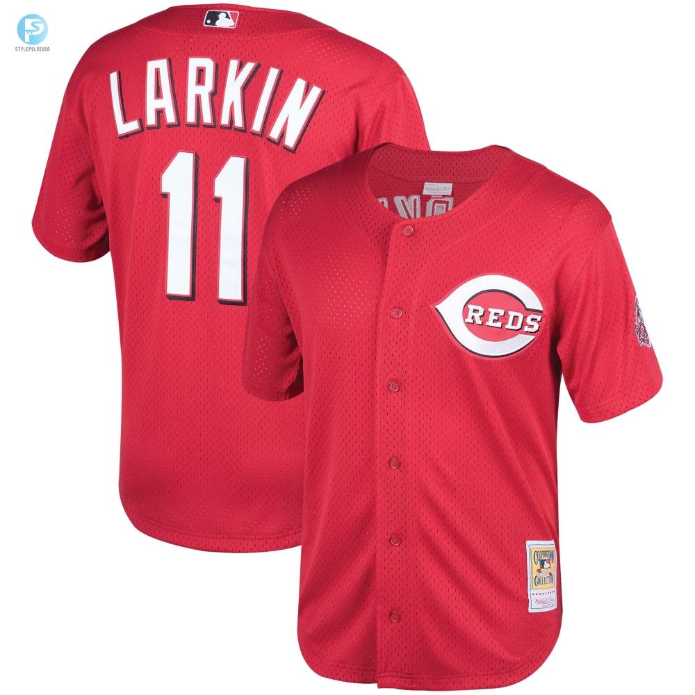 Swing Hits  Giggles Barry Larkin Throwback Reds Jersey