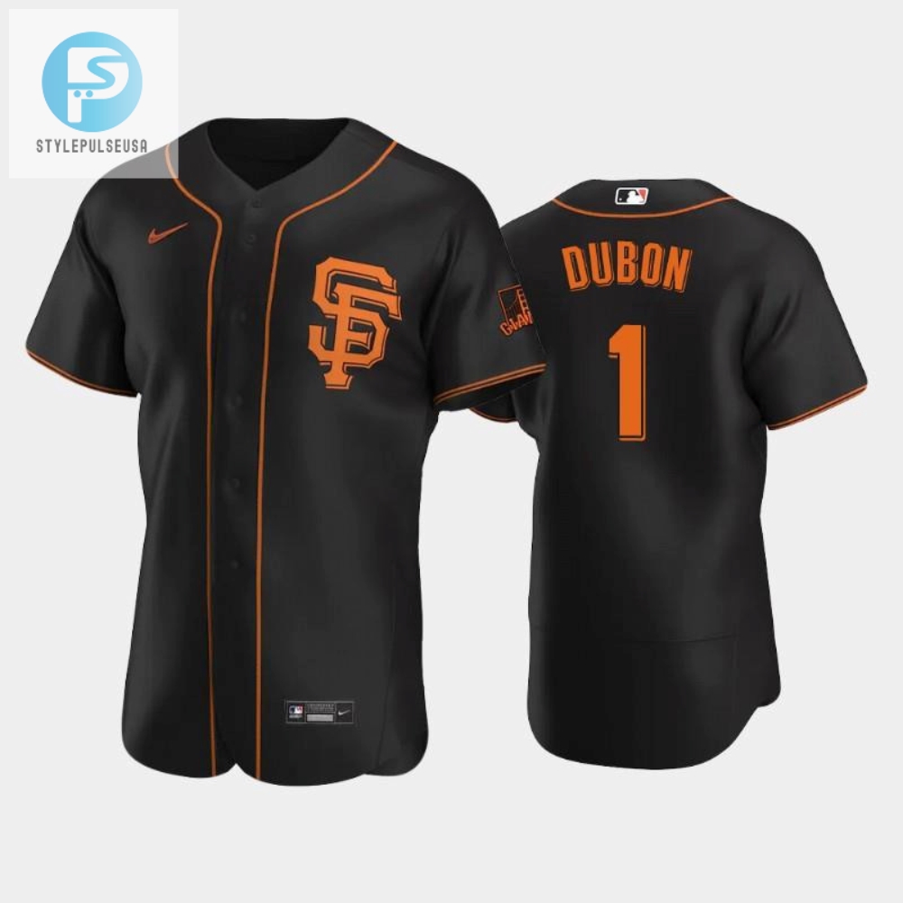 Score Big In Style With Dubon Giants Black Hilarity Jersey