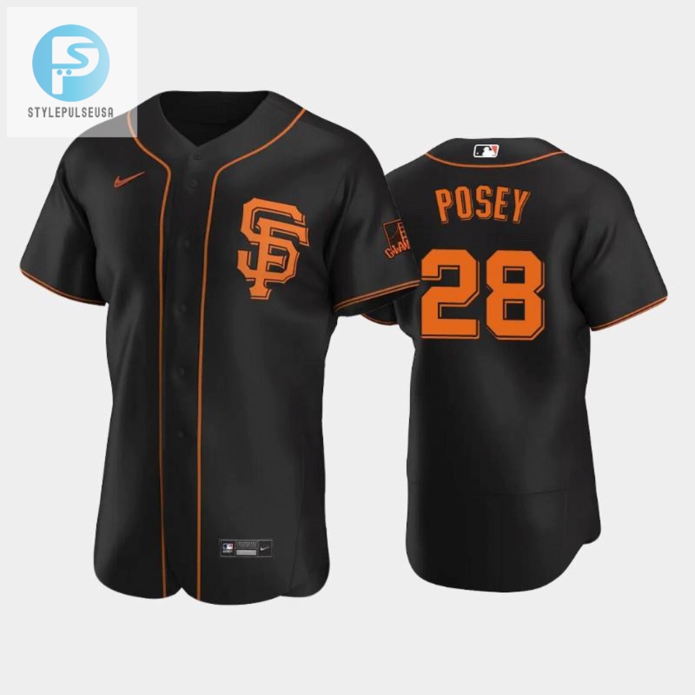 Buster Posey Black Giants Jersey  Dress Like A Home Run