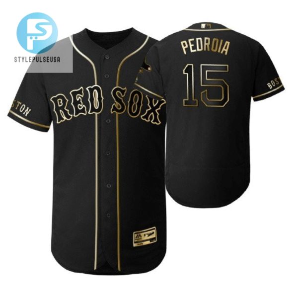 Own Dustin Pedroias Lucky Black Jersey Red Sox Fan Musthave stylepulseusa 1 1