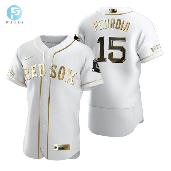 Rock Pedroias Gold Sox Fan Gift With Boston Flair stylepulseusa 1 1