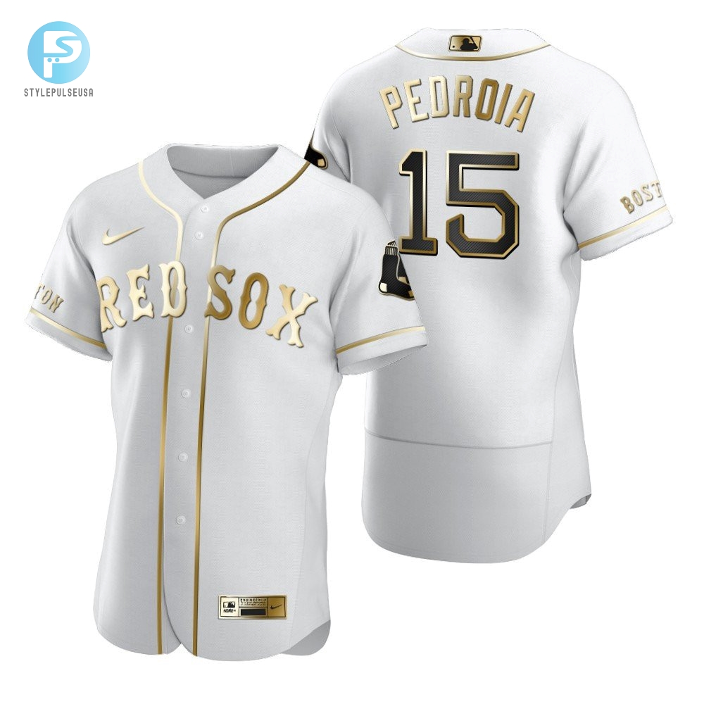 Rock Pedroias Gold Sox Fan Gift With Boston Flair